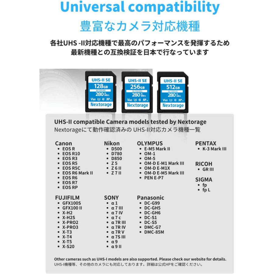 nextorage sdカード ネクストレージ SDXC sdxc 128gb 256gb 512gb sdxc