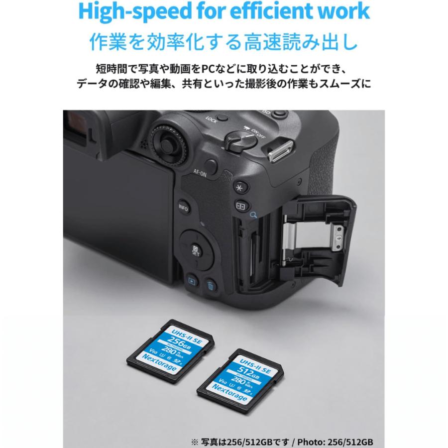 nextorage sdカード ネクストレージ SDXC sdxc 128gb 256gb 512gb sdxc Nextorage 512GB UHS-II SE V60