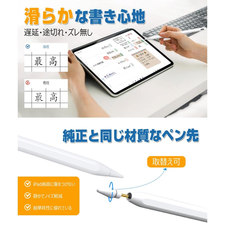 Ciscle スタイラスペン B-RB01 ipad タッチペン アップルペンシル 磁気