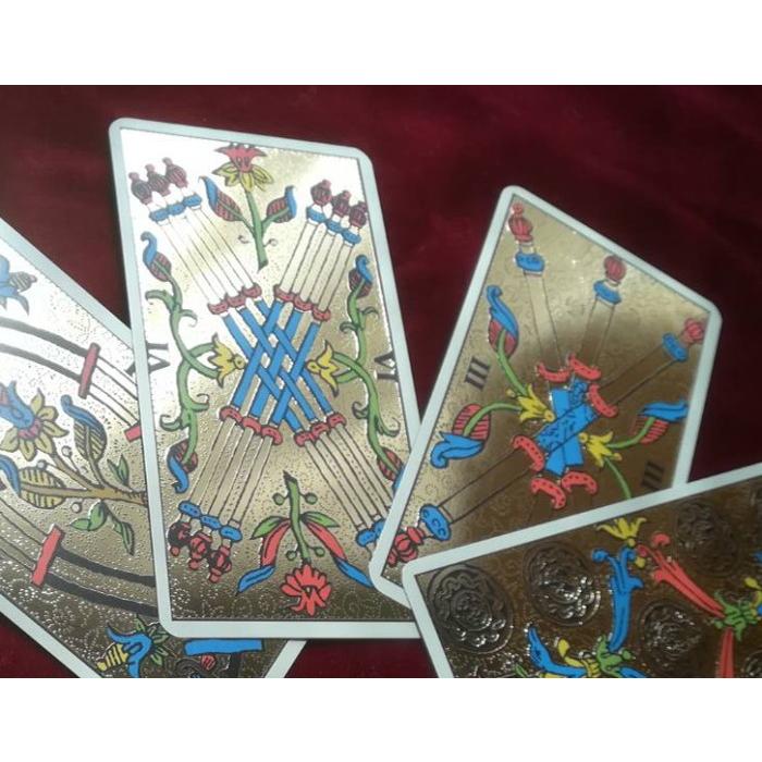 【正規品・直輸入】 タロットカード　ゴールデン　タロット　オブ　マルセイユ　GOLDEN TAROT OF MARSEILLE｜tarot｜05