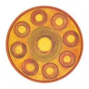 正規品・直輸入】 円形 丸型タロットカード ミニ マザーピース