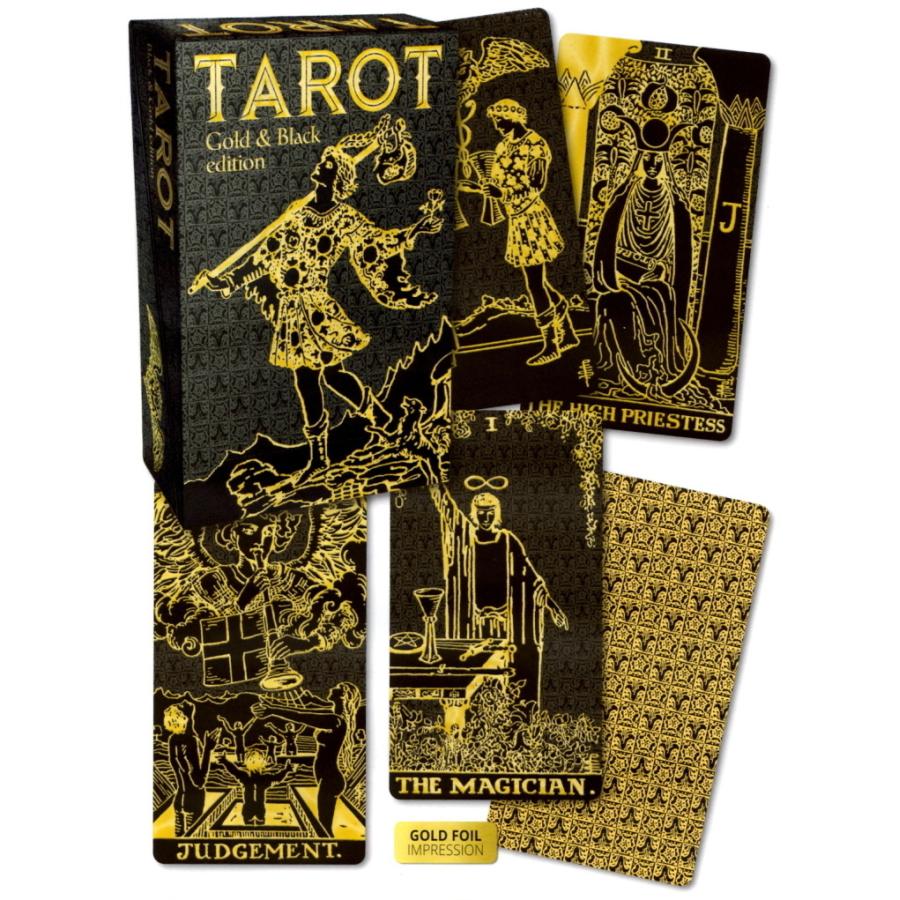 るん★黒＆ゴールドタロット 正規品・直輸入】 タロット ゴールド アンド ブラック エディション