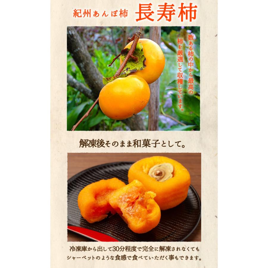 あんぽ柿 干し柿 紀州あんぽ柿 長寿柿 60g×10個 冷凍 プレゼント
