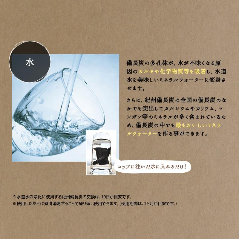 備長炭 浄水 紀州備長炭切細丸 二袋セット 国産 100g×2 白炭 和歌山