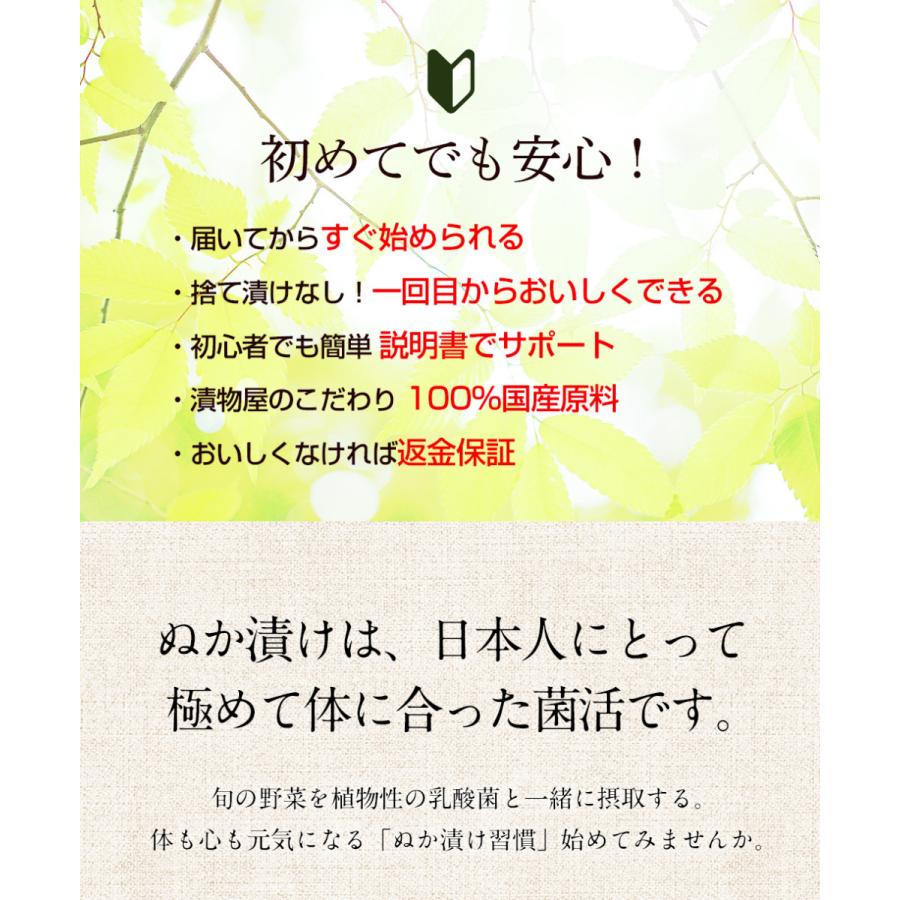 ぬか床 容器 ぬか床カンタンお試しセット 樽の味 漬物 国産原料 糠床 冷蔵庫 ぬか床容器 ぬか床 人気 おすすめ 爆買 | 樽の味 | 05