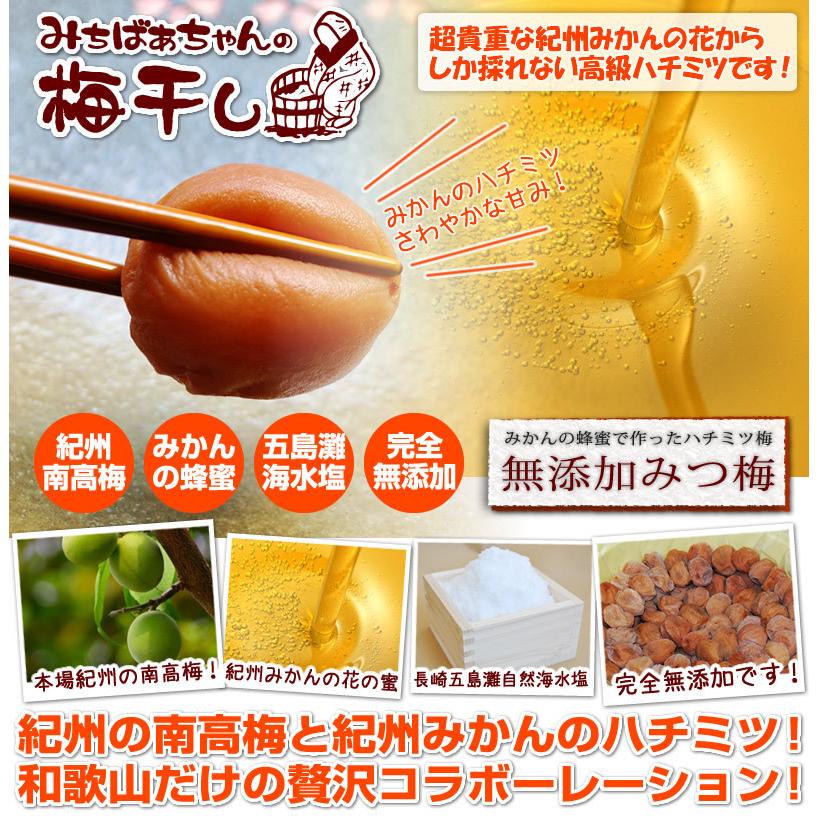 樽の味 梅干し 無添加『みちばあちゃんの梅干し「みつ梅」4個セット