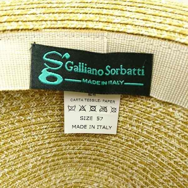 麦わら帽子 メンズ おしゃれ 春夏 ブランド GALLIANO SORBATTI 中折れハット つば広ハット レディース ペーパー ブレードハット  イタリア製 カラー カラシ :gs16168-2:ハット帽子通販taRutaRu タルタル - 通販 - Yahoo!ショッピング