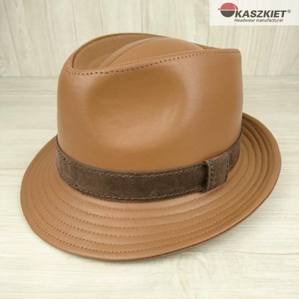 帽子 中折れハット レザーハット イタリアンレザー メンズ 紳士 ギフト