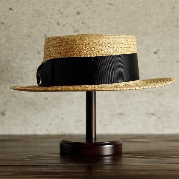 カンカン帽 メンズ レディース つば広 ボーターハット ラフィア