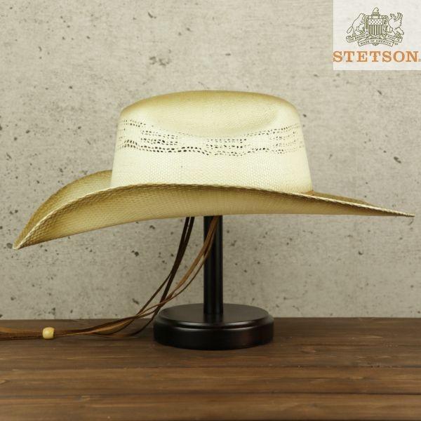 STETSON カウボーイハット 麦わら帽子 メンズ ステットソン