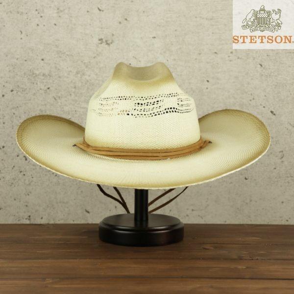 STETSON カウボーイハット 麦わら帽子 メンズ ステットソン