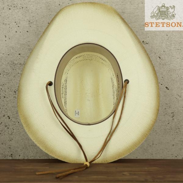 STETSON カウボーイハット 麦わら帽子 メンズ ステットソン