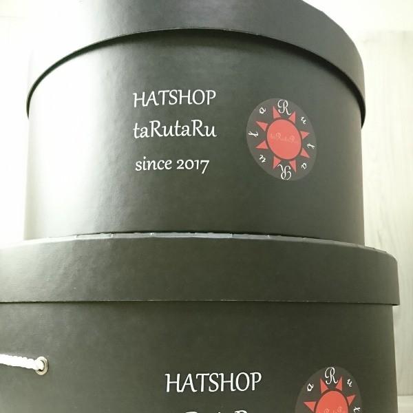 ハットボックス パスコ製 φ41cm 帽子収納箱 タルタル オリジナル taRutaRu Original Hatbox [カラー]ブラック BLACK｜tarutaru｜07