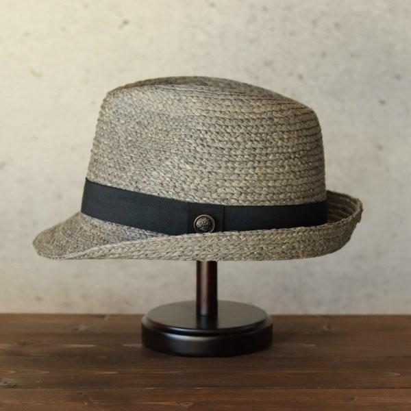 麦わら帽子 メンズ 春夏 中折れハット ストローハット 天然素材 ラフィアブレード 帽子 メンズ レディース 大きいサイズ 56 58 60 62cm有 カラー グレー