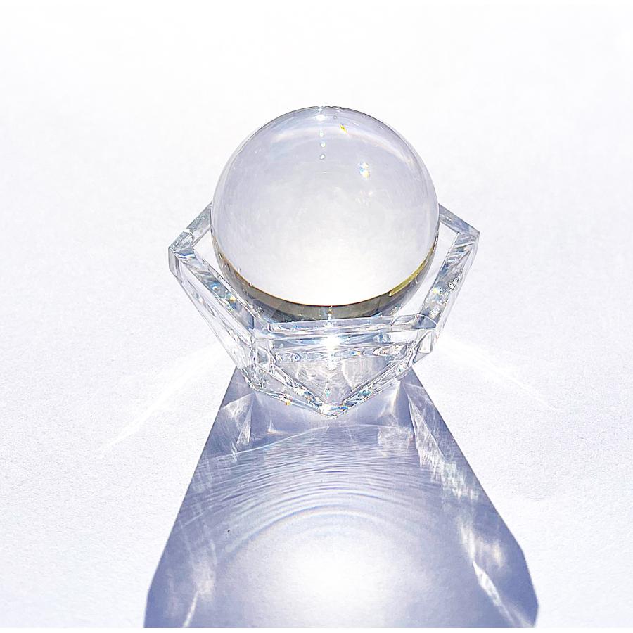 特級 水晶 鑑別書付き 天然水晶 無色透明 33mm玉 : TarutoSuhure