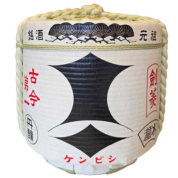 樽酒屋飾り樽 剣菱1斗樽 Sサイズ 伝統工芸品 ディスプレイ樽 輸出 海外発送 Japanese decorative barrel（送料無料 ...
