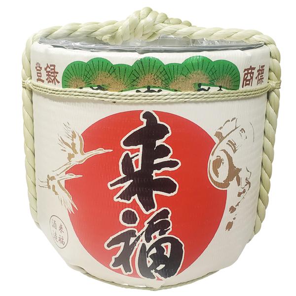 ステンレス容器樽 来福 1斗樽サイズ S size 蓋（フタ）付き 伝統工芸品