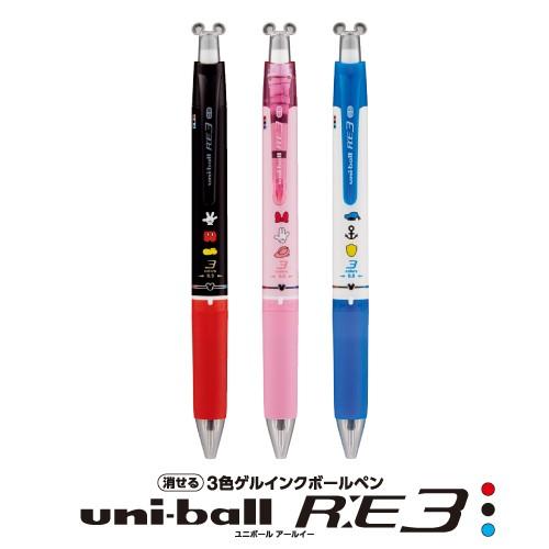 【ディズニー】uni-ball ユニボール RE3 0.5 三菱鉛筆 ドナルド/ミニー/ミッキー メール便可｜tarzan-market