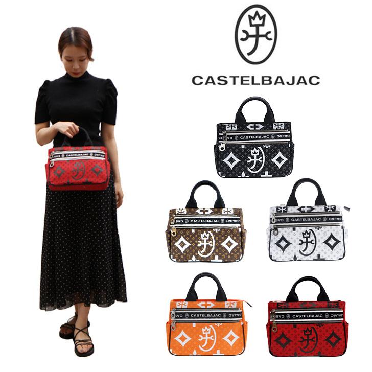 カステルバジャック　トートバッグ　エナメル　千鳥格子　ゴルフ カステルバジャック トートバッグ エナメル 千鳥格子 ゴルフ
