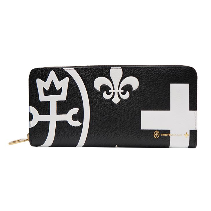 CASTELBAJAC 財布 ブラック/ホワイト CASTELBAJAC（カステルバジャック） 財布 メンズ レディース 長財布