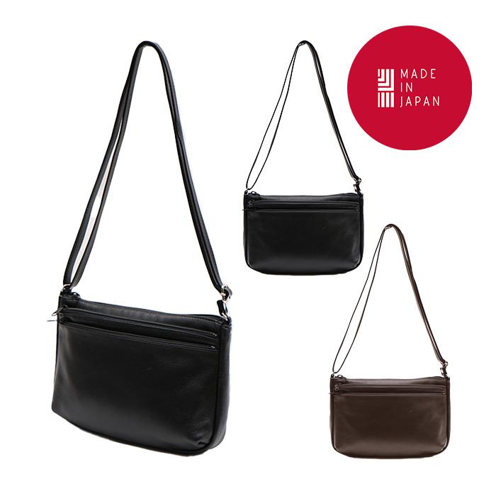 ショルダーバッグ 革 軽量 牛革 日本製 黒 カーキ メンズ レディース ギフト プレゼント ショルダー レディース 日本製 本革 牛革 フォーマル 軽量 斜め掛け