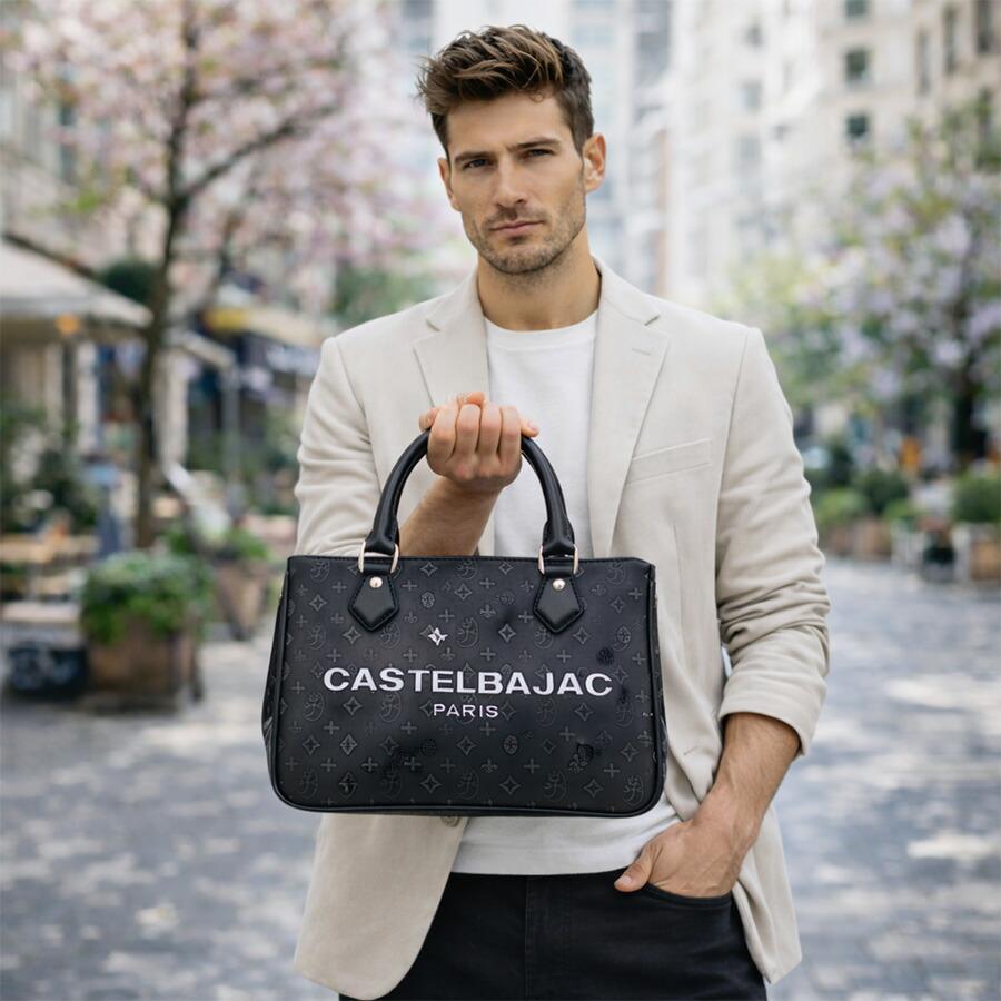 CASTELBAJAC ハートの吸水速乾ワンピース　42 新品送料無料 CASTELBAJAC ボヌール 2WAYミニトートバッグ トートバッグ ショルダー