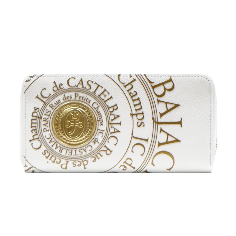 CASTELBAJAC 長財布　プルトン　ラウンドファスナー　白　ホワイト カステルバジャック 財布 長財布 ラウンドファスナー 白(ホワイト