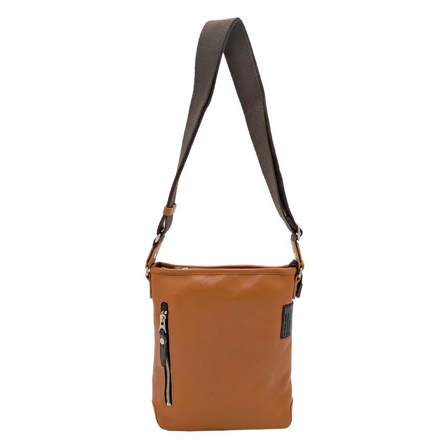 DOUBLES】jpu7460 縦型ショルダーバッグ 斜め掛け 牛革 長持ち 普段