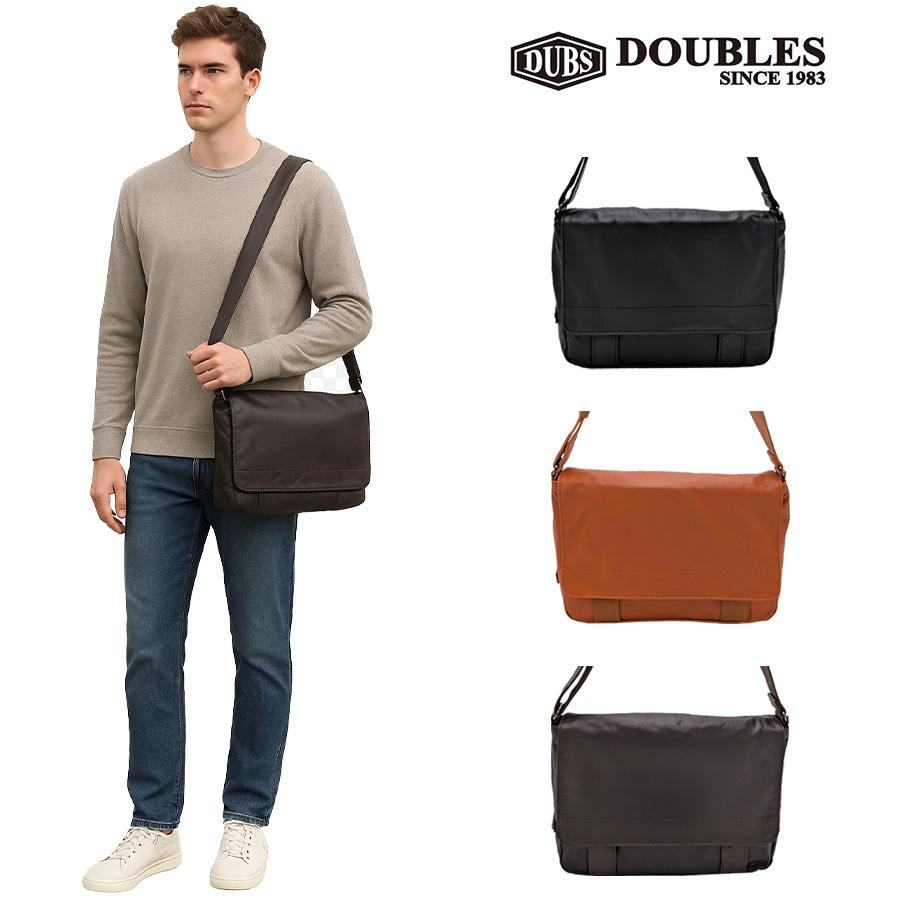 DOUBLES】vwe1926 フラップショルダー 斜め掛け 牛革 本革 レザー 