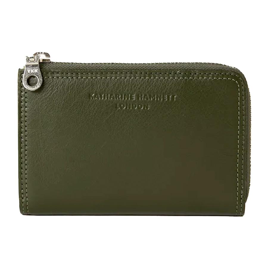 【KATHARINE HAMNETT】シングルライダース 羊革 カーキ系 L KATHARINE HAMNETT LONDON（キャサリンハムネットロンドン