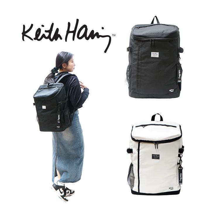 【Keith Haring】リュック 大容量 スクエアバックパック35L キースヘリング  リュック 鞄 かばん カバン  使いやすい かわいい ストリート 通学 学生  KeithHaring 普段使い 大容量 Keith Haring（キース ヘリング） 【KeithHaring】リュック 大容量