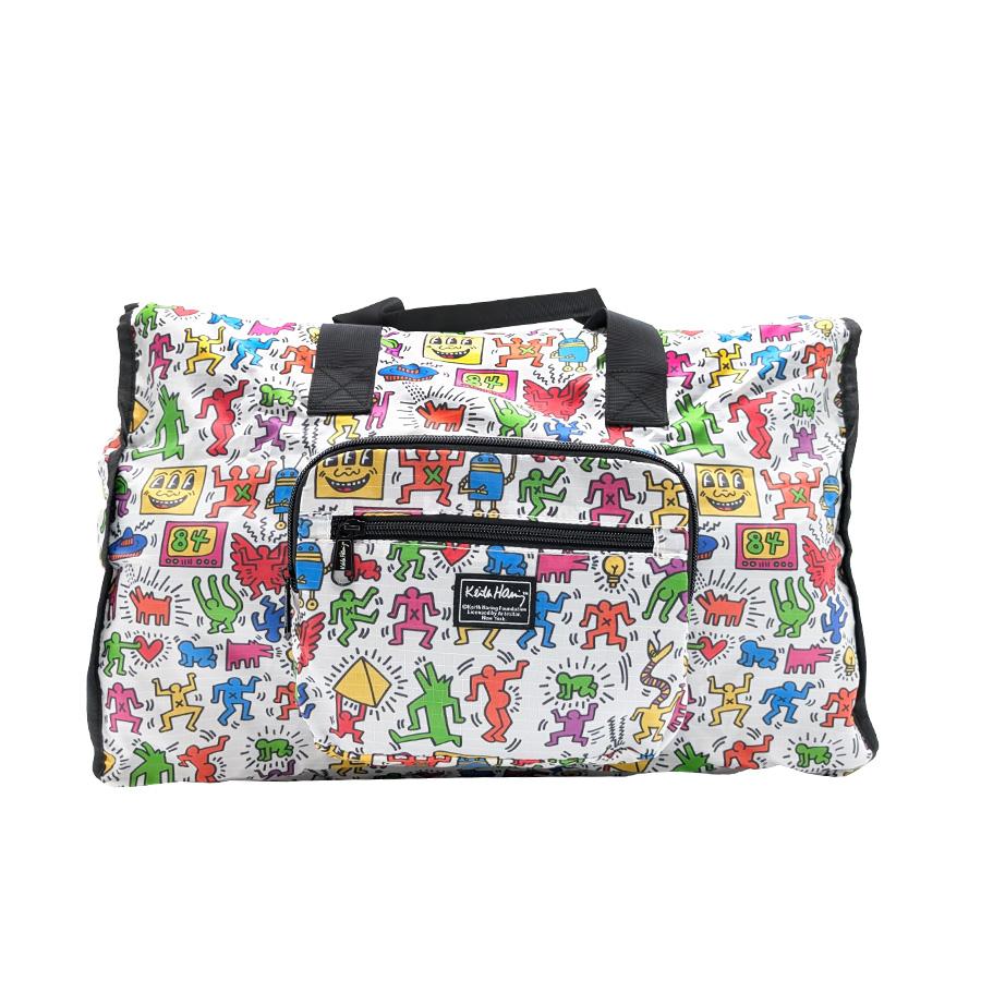 LeSportsac×Keith Haring キースヘイング　ボストンバッグ Keith Haring（キース ヘリング） パッカブルダッフルバッグ 鞄 かばん