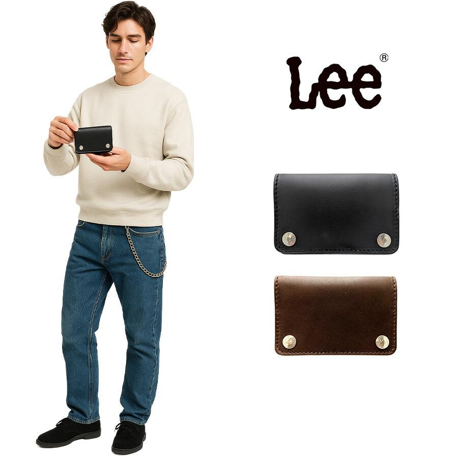 牛ヌメ革　ハンドメイド　折り財布（二つ折り財布）姫路レザー　メンズ　ライダース Lee ライダースウォレットM 二つ折り財布 折り財布 財布 サイフ さいふ