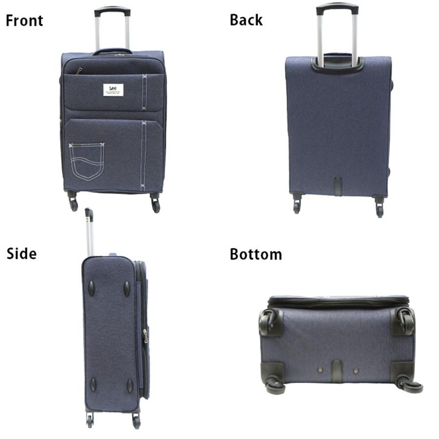 Lee（リー） ソフト キャリーケース キャリー 4輪 Mサイズ 大きめ