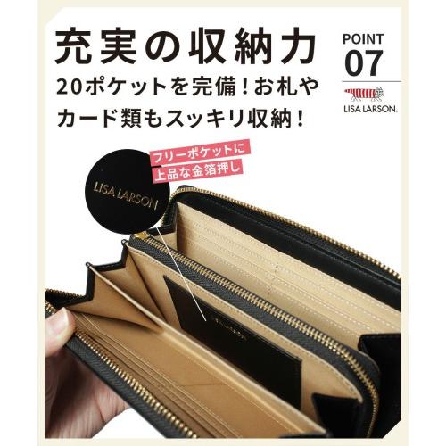 Lisa Larson（リサラーソン） ラウンド ファスナー長財布 ウォレット