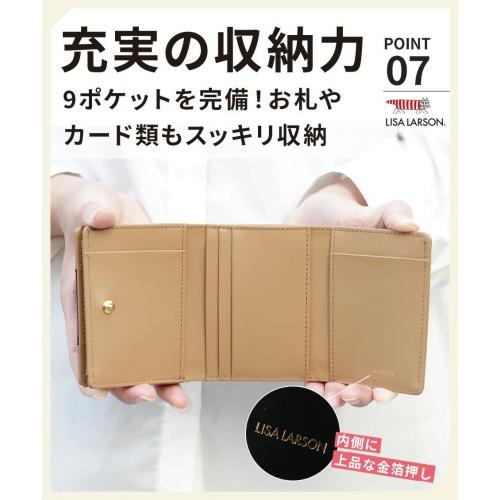 【新品・特価】リサラーソン 三つ折り財布 LTLY-04 B Lisa Larson（リサラーソン） ラウンドファスナー 三つ折り 財布 LTLY