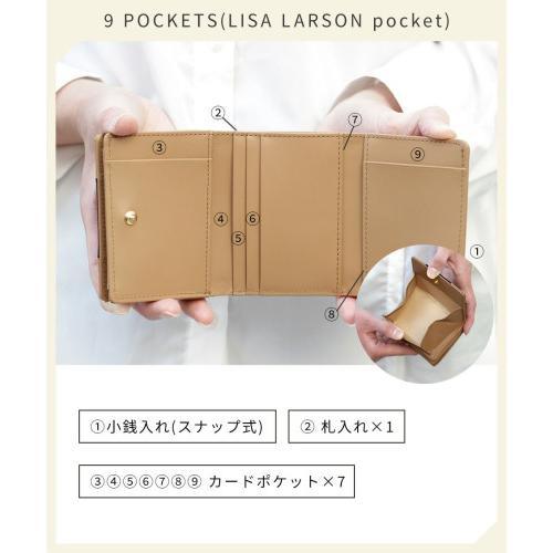 【新品・特価】リサラーソン 三つ折り財布 LTLY-04 B Lisa Larson（リサラーソン） ラウンドファスナー 三つ折り 財布 LTLY