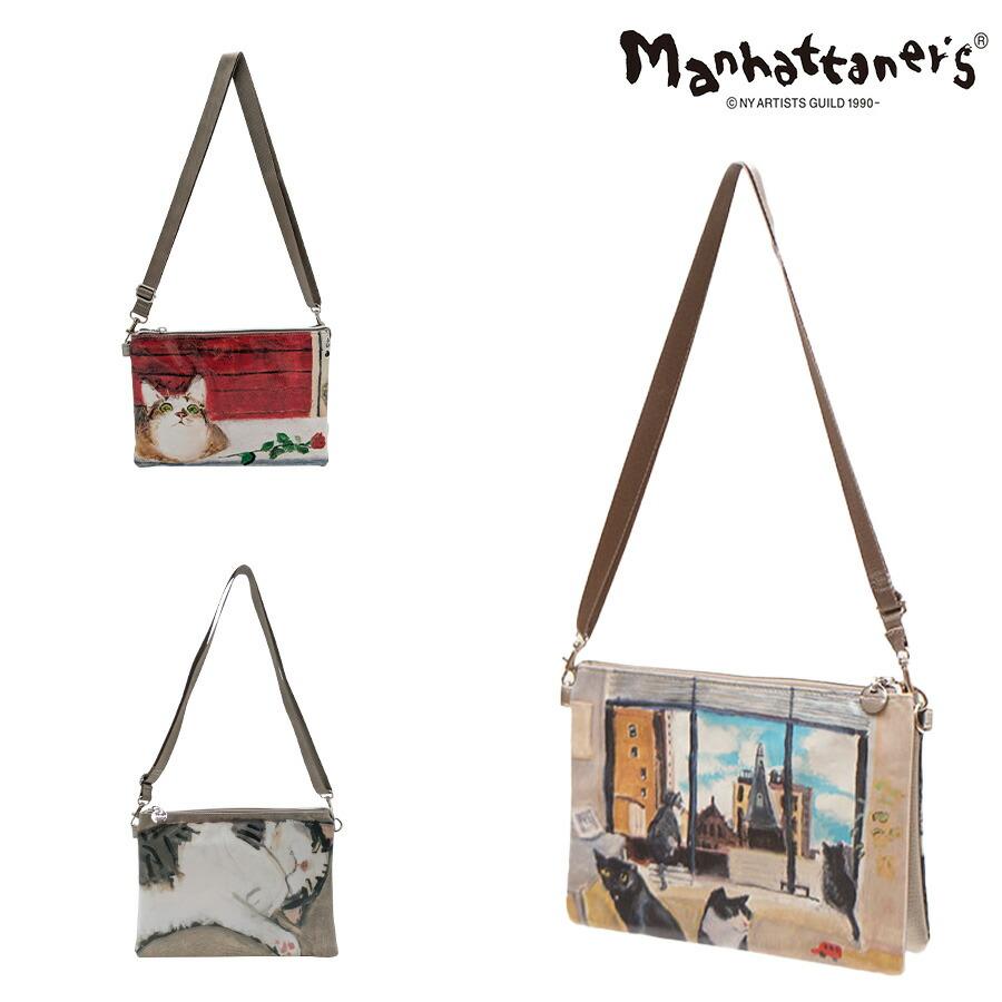 【Manhattaner's】 マンハッタナーズ ラッキー ミニバッグ 71-2514 猫 久下貴史 くげ たかし  猫好き ギフト Manhattaner's（マンハッタナーズ） 【Manhattaner's】 ラッキー ミニ