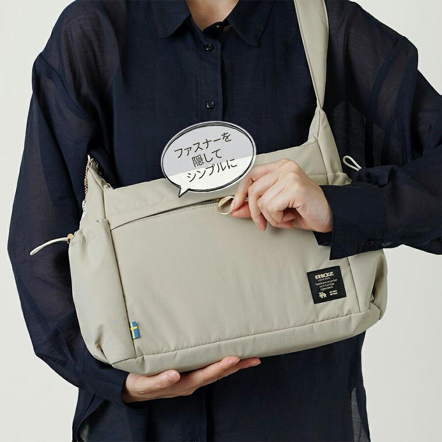 ★ゆき♪★ ファスナー付ハンドメイドショルダーバッグ 斜掛け M35 moz ポリエステルショルダー ショルダーバッグ 斜め掛けバッグ 斜め