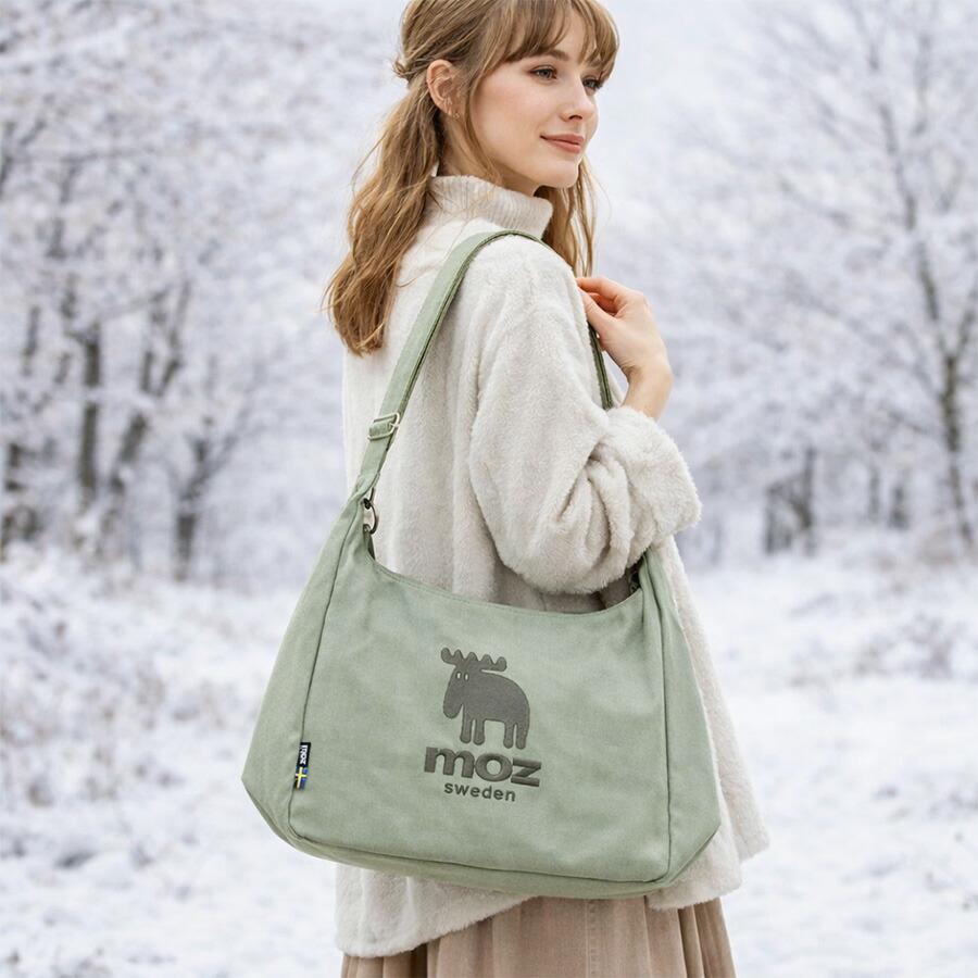 moz（モズ） コットンショルダー ショルダーバッグ 斜め掛け 斜め掛け