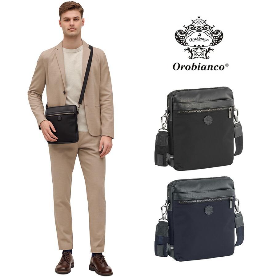 Orobianco 92953 ソロペルテ タテ型ショルダーバッグ 斜め掛け 斜め掛けバッグ 小さめ かばん 普段使い おしゃれ ブランド メンズ プレゼント ギフト ブラック Orobianco 92953 ソロペルテ タテ型ショルダーバッグ 斜め掛け 斜め
