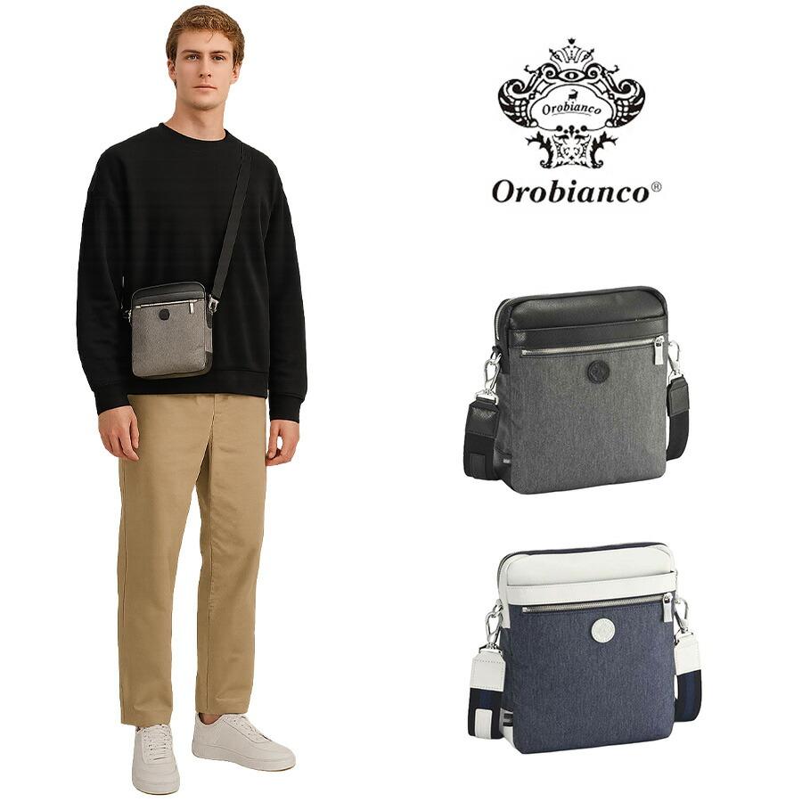 Orobianco 93113 ジーンズ2 タテ型ショルダーバッグ 斜め掛け 斜め掛けバッグ 小さめ かばん 普段使い おしゃれ ブランド メンズ プレゼント ギフト ブラック Orobianco 93113 ジーンズ2 タテ型ショルダーバッグ 斜め掛け 斜め掛け