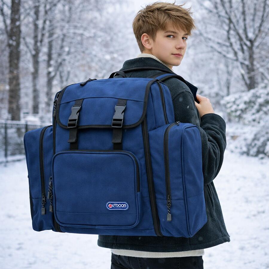 OUTDOOR PRODUCTS ルミナスホリデーキャンプリュック (ブラック) バッグ スクール OUTDOOR PRODUCTS ルミナスホリデーキャンプリュック (ブラック