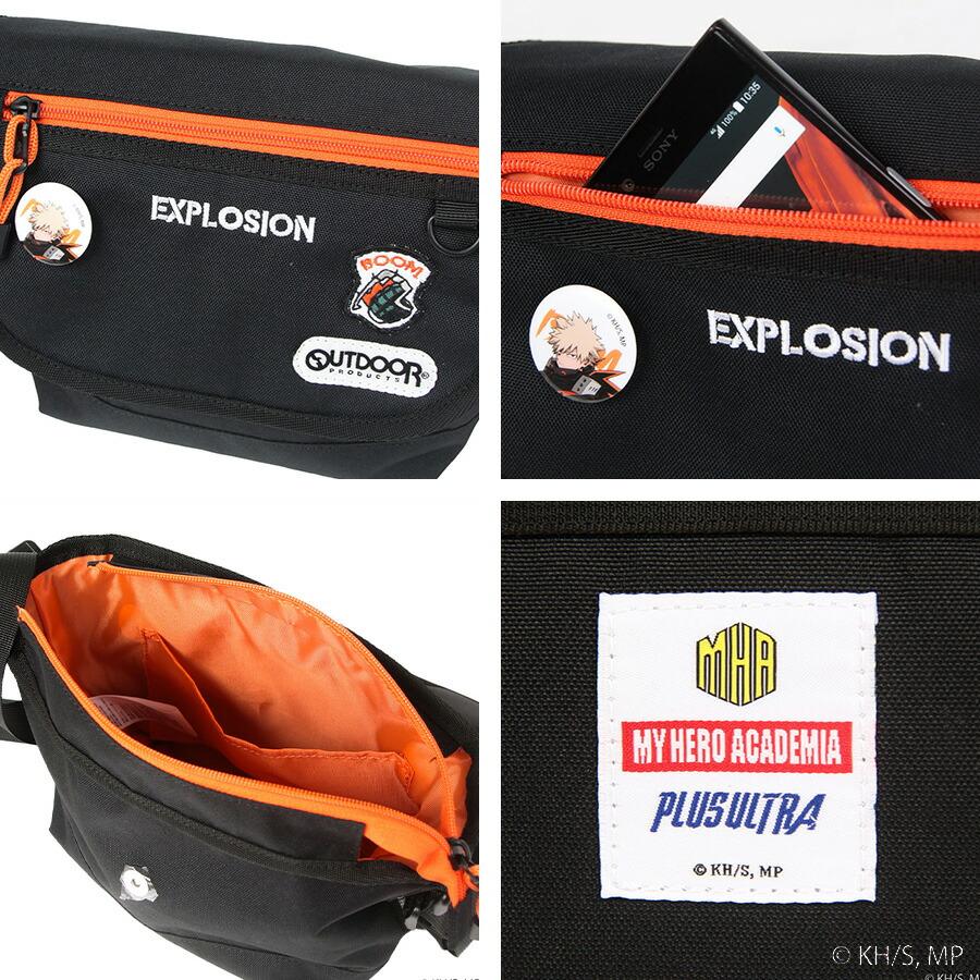 outdoor products】ha02 僕のヒーローアカデミア 缶バッチ付きフラップ 