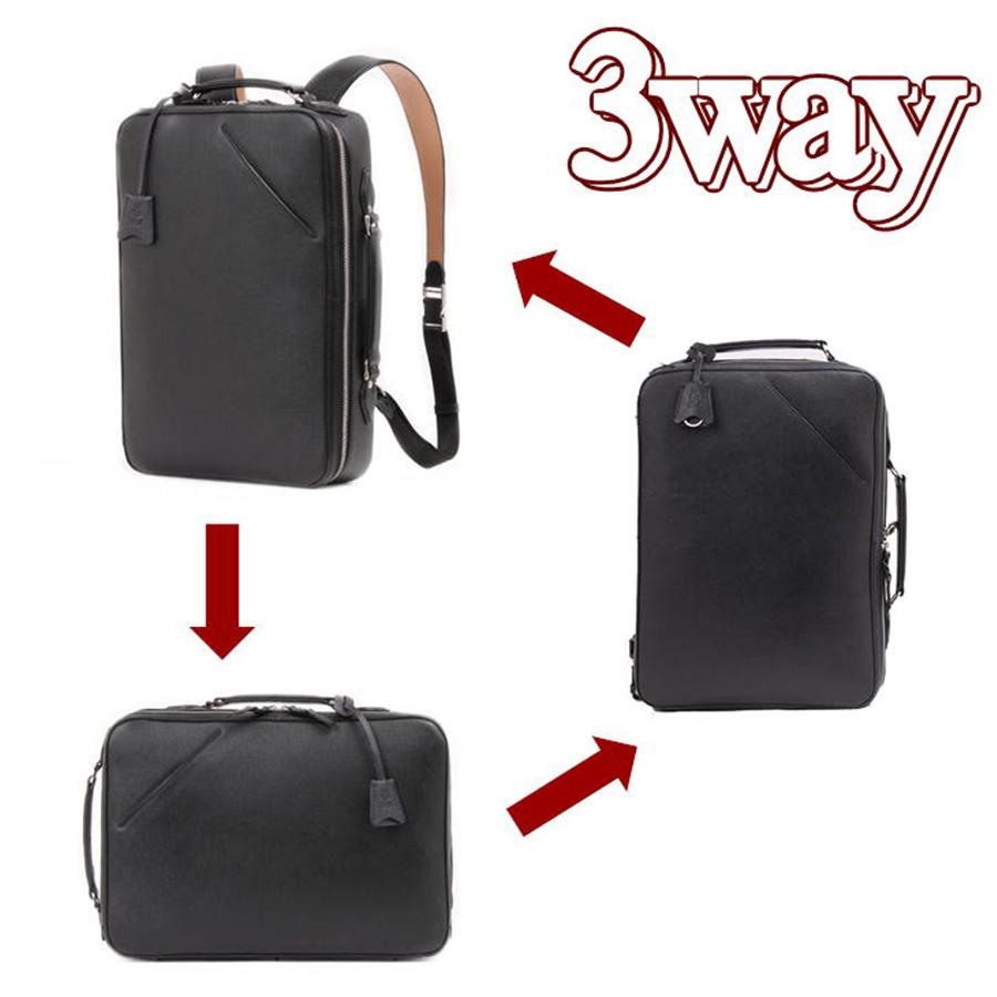 P.I.D P.I.D PID selva セルヴァ 3WAY レザーリュック ビジネス