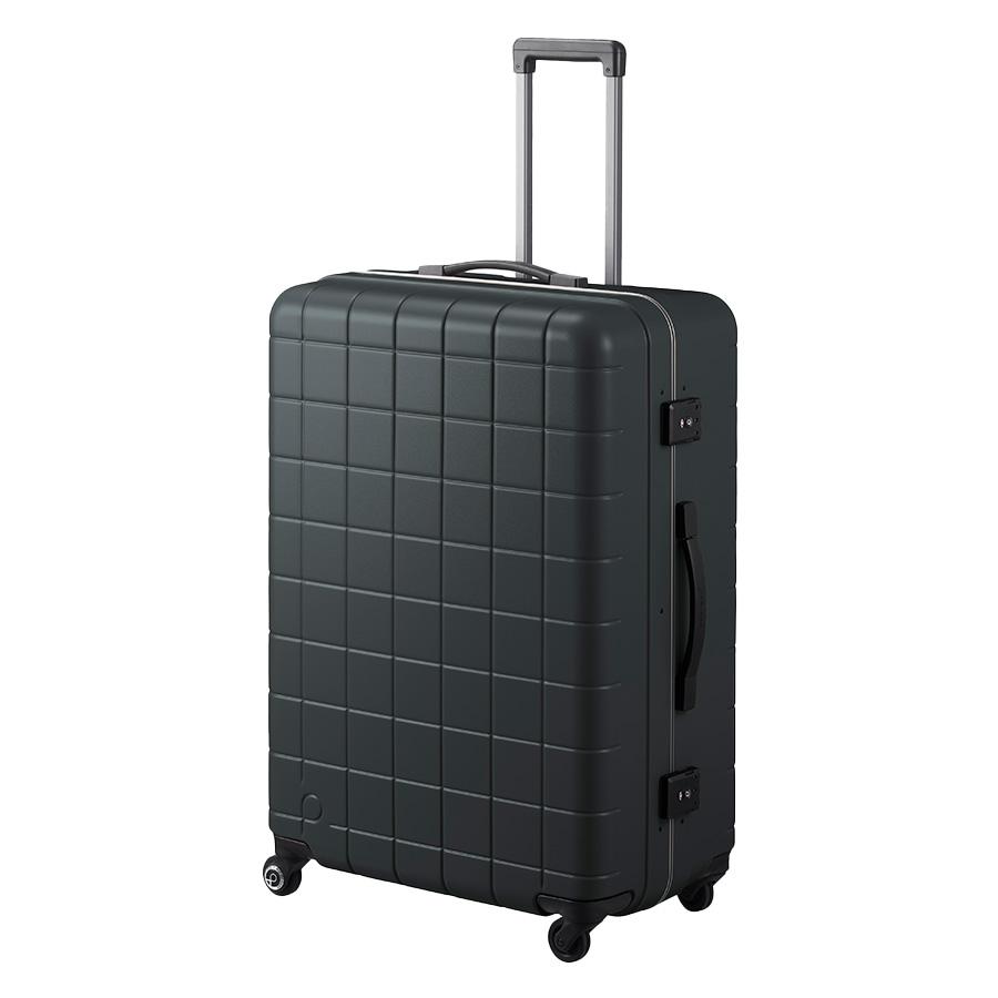 【PROTECA】00144 チェッカーフレーム スーツケース 98L 日本製 プロテカ ガンメタリック ブルーグレー ミッドナイトグリーン アンバー 使いやすい 旅行 出張 ユニセックス 7〜9泊 ストッパー付き ProtecA 【PROTECA】00144 チェッカーフレーム スーツケース 98L 日本