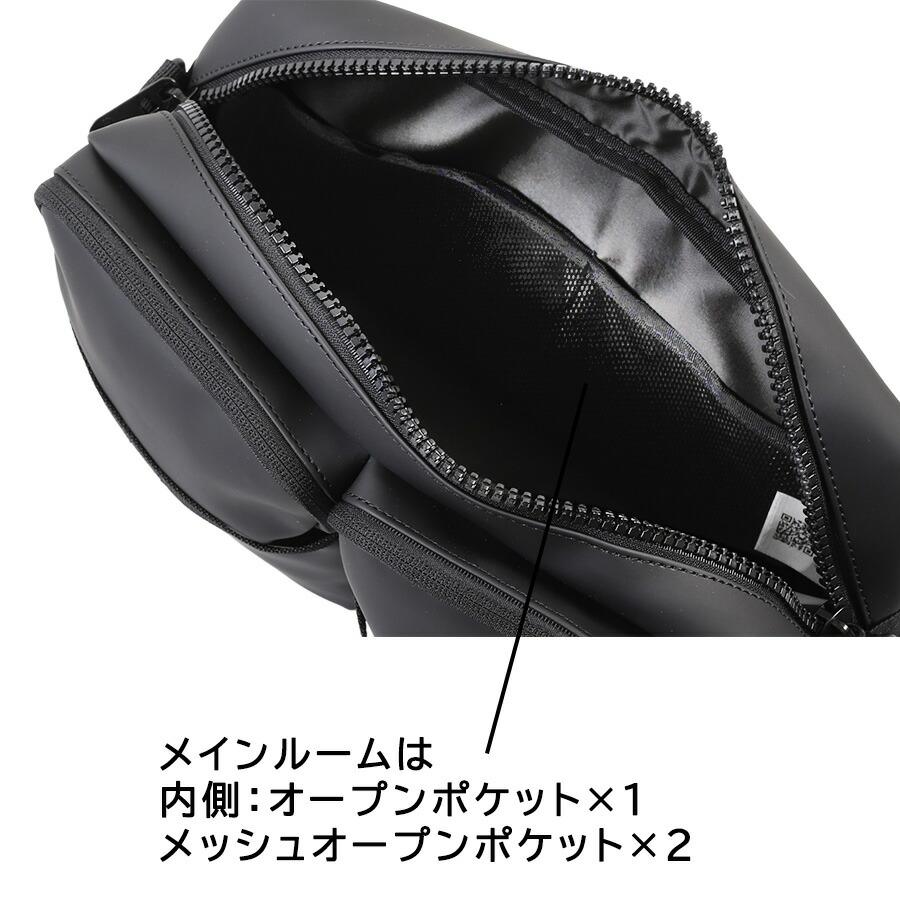 ブラック ショルダーバッグ ultima TOKYO／ウルティマ トーキョー ケヴィン ショルダーバッグ タテ