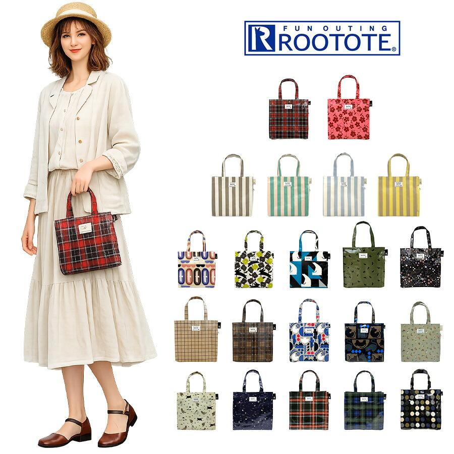 ROOTOTE】 1290 EU. スクエア.ラミネートーN トートバッグ ミニトート