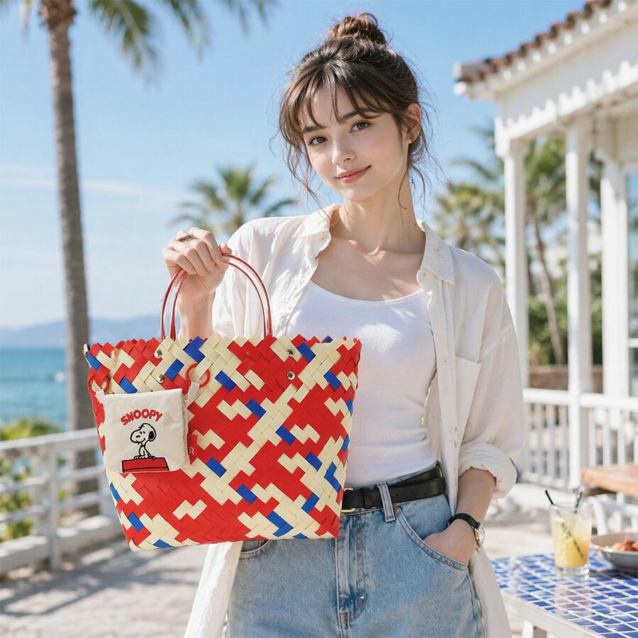 ROOTOTE（ルートート） ROOTOTE IP.デリBasket.Peanuts-1G トート