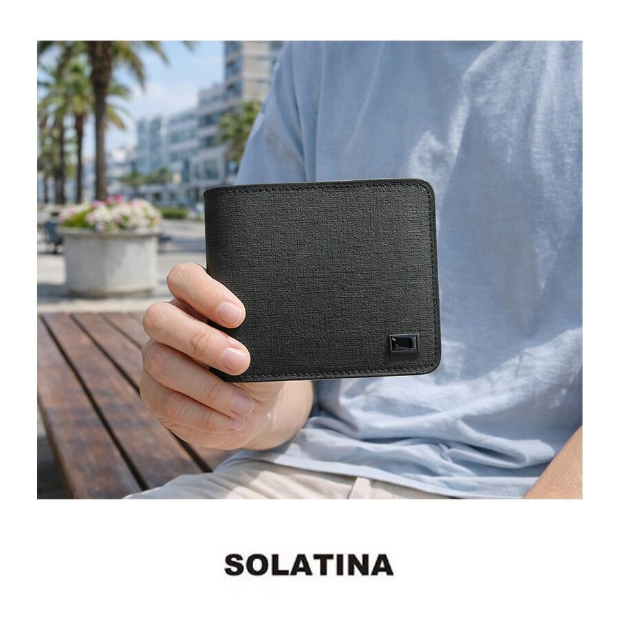 SOLATINA パスケース付き 二つ折り財布 折り財布 ウォレット 財布